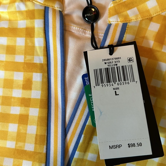 NWT-RLX RALPH LAUREN wms sleeveless shirt. Size LARGE. Wicking fabric. - Picture 11 of 11